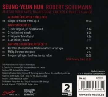 CD Seung-Yeun Huh: Allegro Für Klavier, Nachtstücke, Fantasie C-dur Für Klavier 328712