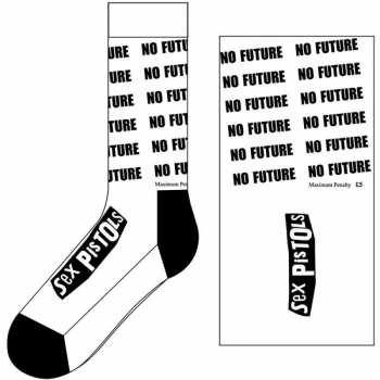 Merch Sex Pistols: Kotníkové Ponožky No Future 
