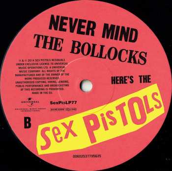 LP Sex Pistols: Never Mind The Bollocks Here's The Sex Pistols 377789