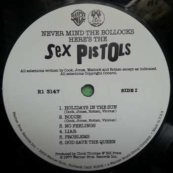 LP Sex Pistols: Never Mind The Bollocks Here's The Sex Pistols