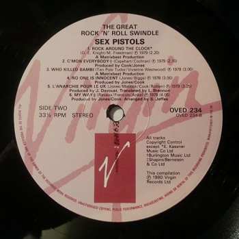 LP Sex Pistols: The Great Rock 'N' Roll Swindle