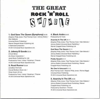 CD Sex Pistols: The Great Rock 'N' Roll Swindle 14714