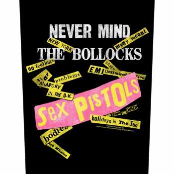 Merch Sex Pistols: Zádová Nášivka Never Mind The Bollocks Album Tracks Black