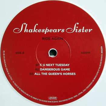 LP Shakespear's Sister: Ride Again LTD | CLR 154875
