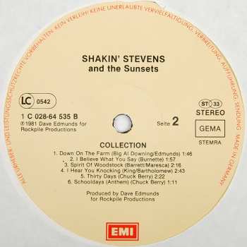 LP Shakin' Stevens And The Sunsets: Collection 537569