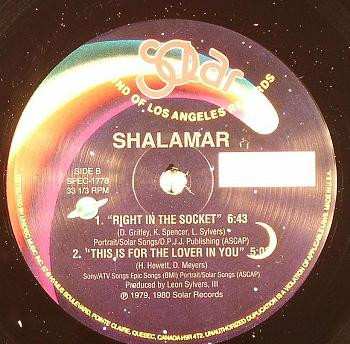 LP Shalamar: A Night To Remember (Remix) / I Don't Wanna Be The Last To Know / Right In The Socket / This Is For The Lover In You 473477