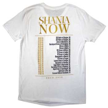Merch Shania Twain: Shania Twain Unisex T-shirt: Tour 2018 Mic Photo (back Print & Ex-tour) (medium) M