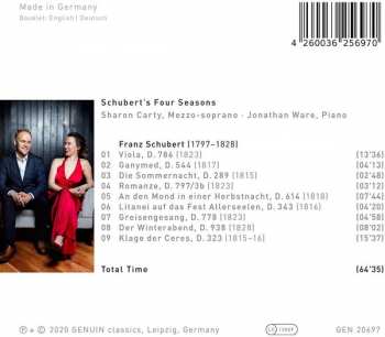 CD Sharon Carty: Schubert's Four Seasons 437202