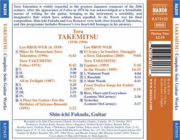 CD Shin-Ichi Fukuda: Takemitsu: Complete Original Solo Guitar Works 236745