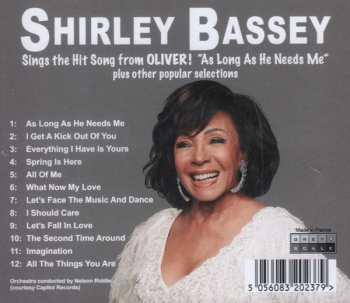 CD Shirley Bassey: Sings The Songs From Oliver Plus Other Popular Selections 461435
