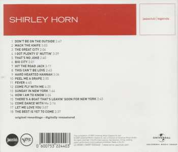 CD Shirley Horn: The Swingin' Shirley Horn 396807