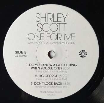 LP Shirley Scott: One For Me 370674