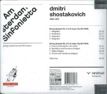 SACD Dmitri Shostakovich: String Quartets 2 & 4 510688