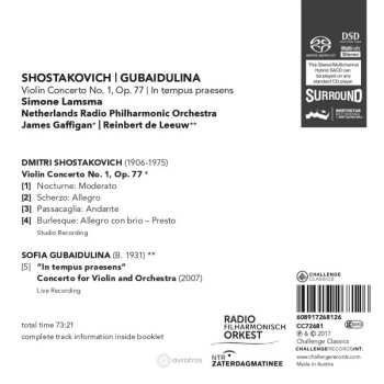 SACD Dmitri Shostakovich: Shostakovich: Violin Concerto No. 1, Op. 77; Gubaidulina: In Tempus Praesens 535516