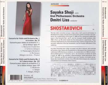 CD Dmitri Shostakovich: Concertos For Violin And Orchestra Nos.1 & 2 = Concerto Pour Violon Et Orchestre N°1 & 2 422836