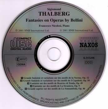 CD Sigismond Thalberg: Fantasies On Operas By Bellini 257947