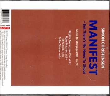 CD Simon Christensen: MANIFEST− But There's No Need To Shout 156252