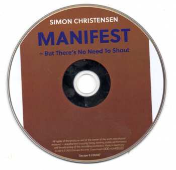 CD Simon Christensen: MANIFEST− But There's No Need To Shout 156252