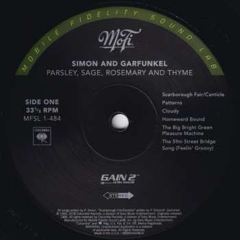 LP Simon & Garfunkel: Parsley, Sage, Rosemary And Thyme NUM 436757