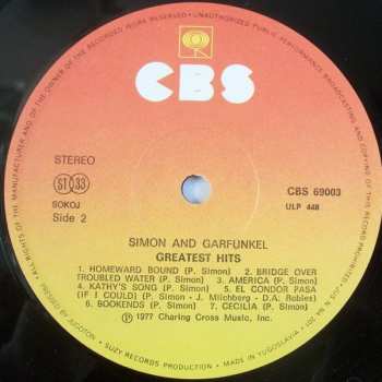 LP Simon & Garfunkel: Simon And Garfunkel's Greatest Hits