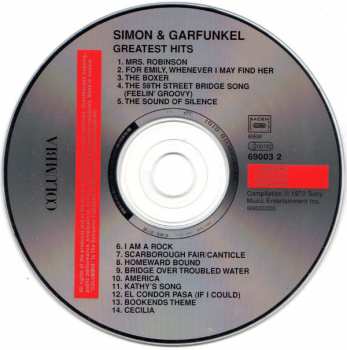 CD Simon & Garfunkel: Simon And Garfunkel's Greatest Hits