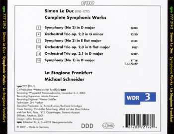 CD Simon Le Duc: Complete Symphonic Works 291311