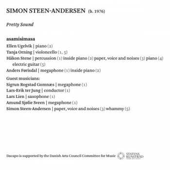 CD Simon Steen-Andersen: Pretty Sound (Solo And Chamber Music) 317255