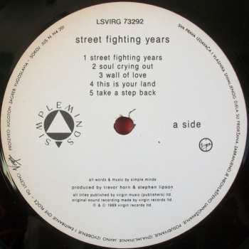 LP Simple Minds: Street Fighting Years 538355