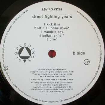 LP Simple Minds: Street Fighting Years 538355
