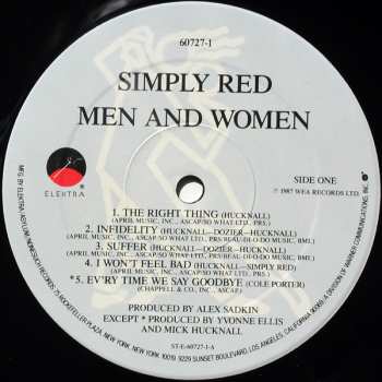LP Simply Red: Men And Women