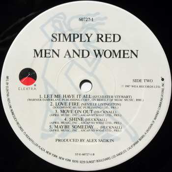 LP Simply Red: Men And Women