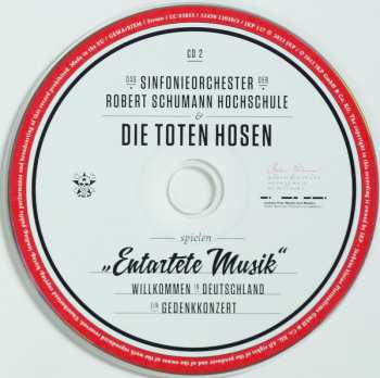 2CD/DVD Sinfonieorchester Der Robert Schumann Hochschule: "Entartete Musik" : Willkommen in Deutschland - Ein Gedenkkonzert 276159
