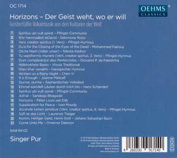 CD Singer Pur: Horizons – Der Geist Weht, Wo Er Will 182277