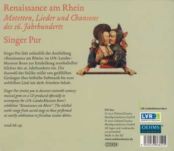 CD Singer Pur: Renaissance Am Rhein 112086