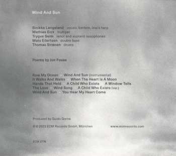CD Sinikka Langeland: Wind And Sun 483079