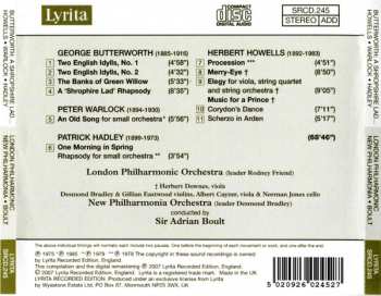 CD Sir Adrian Boult:  Boult Conducts: Butterworth, Howells, Hadley, Warlock 539236
