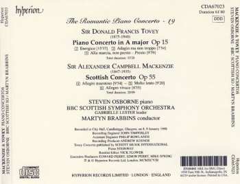 CD Sir Alexander Campbell Mackenzie: Scottish Concerto, Op 55 • Piano Concerto In A Major, Op 15 344641