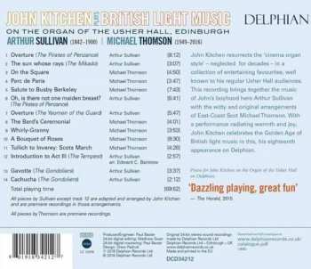 CD Sir Arthur Sullivan: John Kitchen Plays British Light Music (On The Organ Of The Usher Hall, Edinburgh) 348418