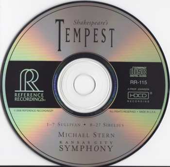 CD Sir Arthur Sullivan: Shakespeare's Tempest 346286
