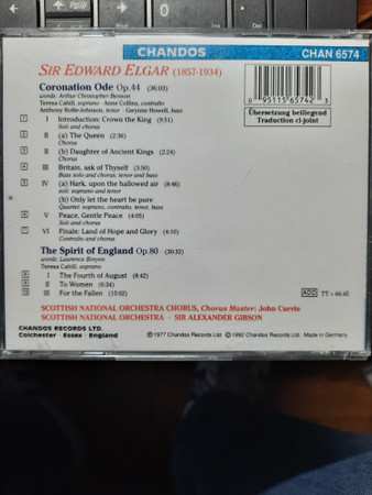 CD Sir Edward Elgar: Coronation Ode / The Spirit Of England 335463