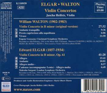 CD Sir Edward Elgar: Elgar • Walton, Violin Concertos 331363