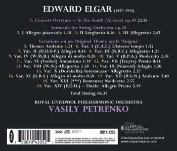 CD Sir Edward Elgar: Enigma Variations; In The South; Serenade 292515