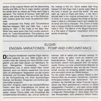 CD Sir Edward Elgar: Enigma Variations / "Pomp And Circumstance" Marches Nos.1&2 / "The Crown Of India": March 418330