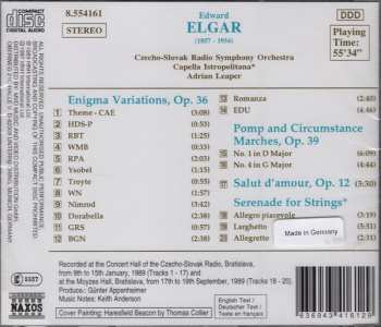 CD Sir Edward Elgar: Enigma Variations / Pomp and Circumstance Marches / Salut d'amour / Serenade for Strings