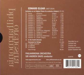 CD Sir Edward Elgar: Enigma Variations/In The South (Alassio)/Serenade For Strings 319731