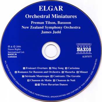 CD Sir Edward Elgar: Orchestral Miniatures 309198