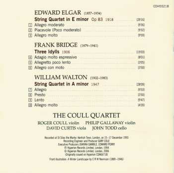 CD Sir Edward Elgar: String Quartets