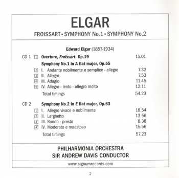 2CD Sir Edward Elgar: Symphony No.1 • Symphony No.2 • Overture, Froissart 315864