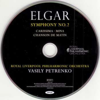 CD Sir Edward Elgar: Symphony No.2 ∙ Mina ∙ Carisma ∙ Chanson De Matin 283022