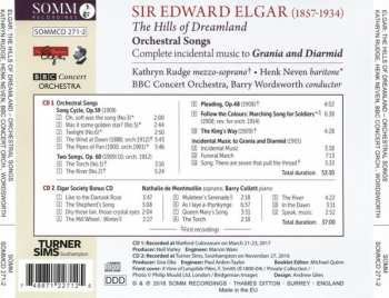 2CD Sir Edward Elgar: The Hills Of Dreamland - Orchestral Songs - 11 Songs With Piano 261978